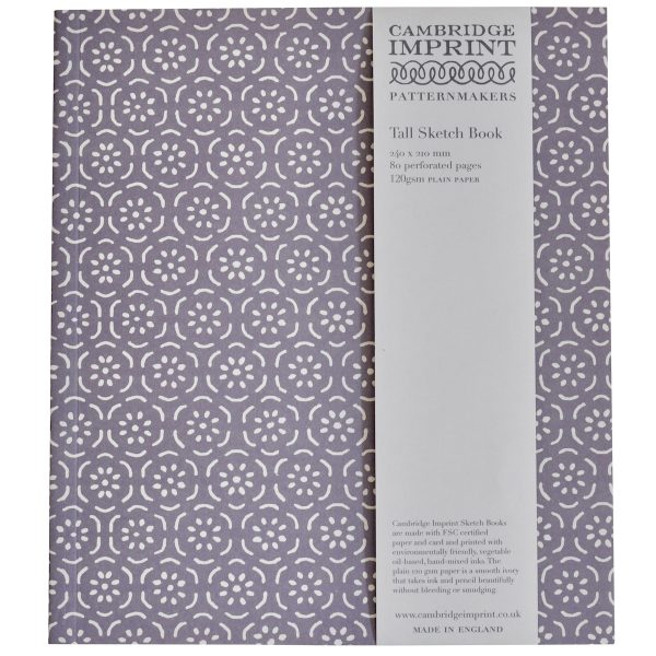 Tall Patterned Softback Sketchbook by Cambridge Imprint