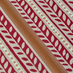 Handmade Portfolio covered in Cambridge Imprint Charleston Border patterned paper - detail