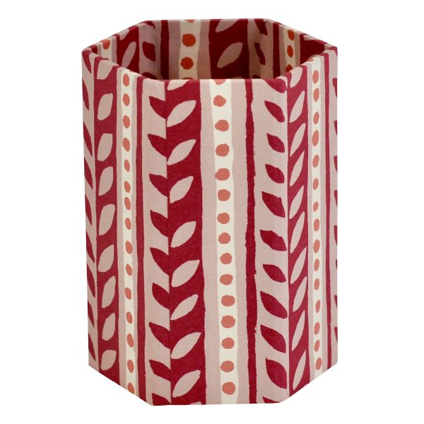 Handmade Pencil Pot covered in Cambridge Imprint Charleston Border patterned paper