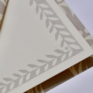 Simple Cards with Patterned Border in Pearl Grey