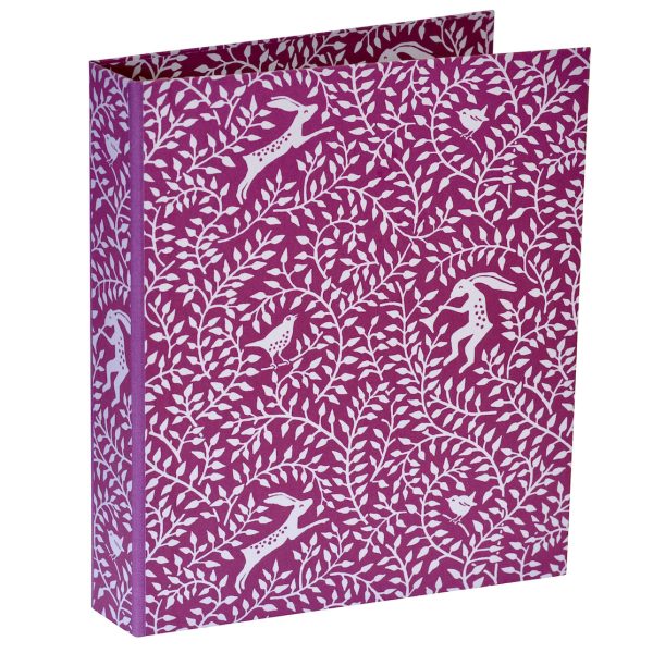 Cambridge Imprint Dancing Hare patterned ring binder