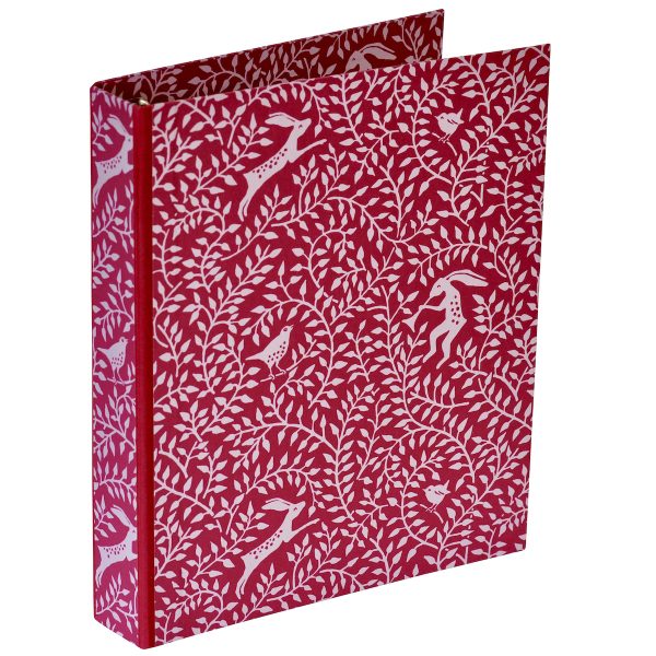 Cambridge Imprint Dancing Hare patterned ring binder