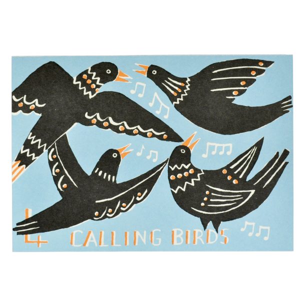 Cambridge Imprint Four Calling Birds card