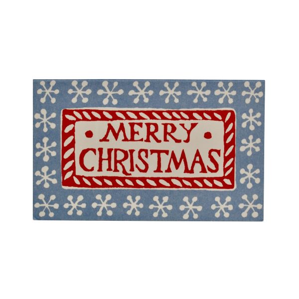 Tiny Red and Blue Merry Christmas Gift Card by Cambridge Imprint