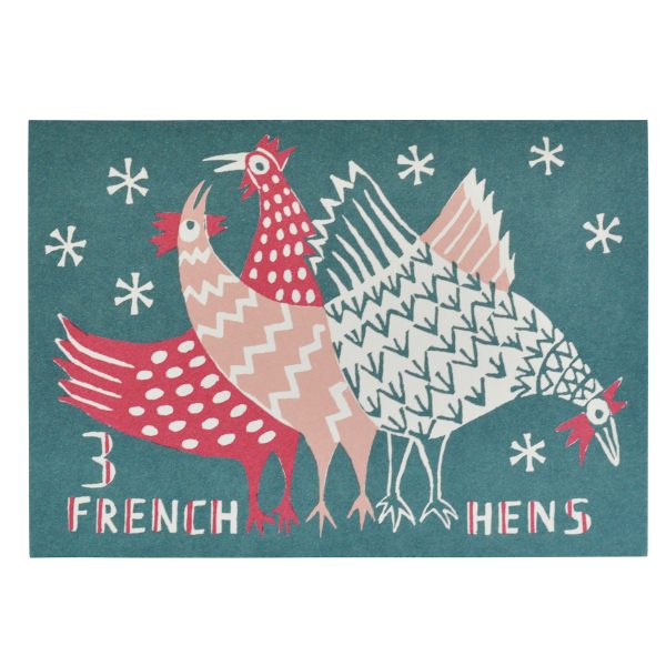 Cambridge Imprint Three French Hens card