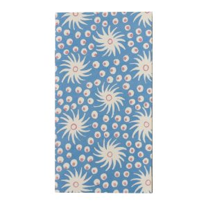 Very Slim List Book with patterned cover in Milky Way Blue and Pink