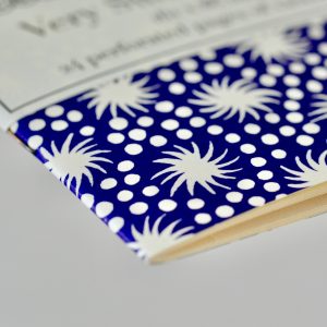 Very Slim List Book with patterned cover in Animalcules Twilight