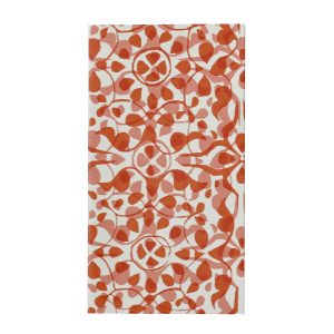 Very Slim List Book with patterned cover in Dappled Red