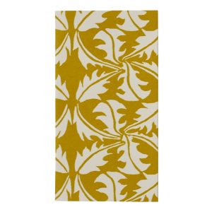 Very Slim List Book with patterned cover in Dandelion Turmeric