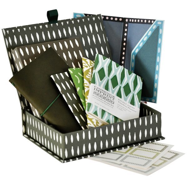 Olive Green Pocket Folio Gift Box