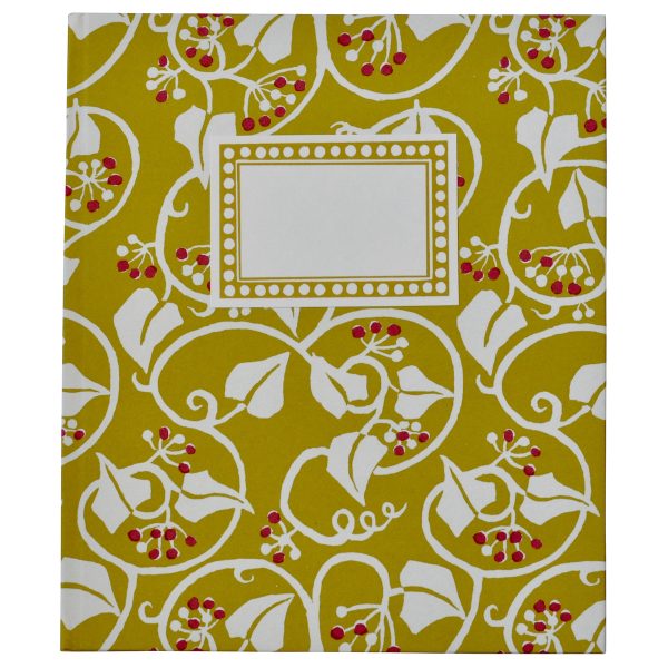 Large Hardback Notebook in Ivy patterned paper