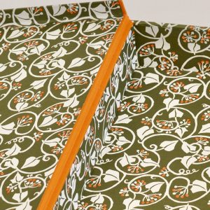 Large Document Box in Ivy Swamp Green and Orange