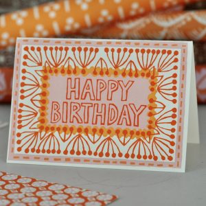 Happy Birthday Neon card by Cambridge Imprint