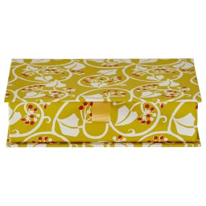 Postcard Box in Ivy patterned paper by Cambridge Imprint