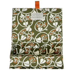 Postcard Box in Ivy patterned paper by Cambridge Imprint