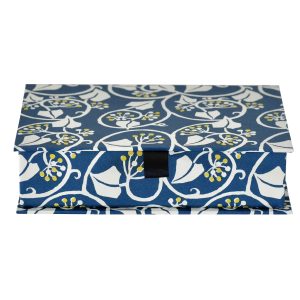 Postcard Box in Ivy patterned paper by Cambridge Imprint