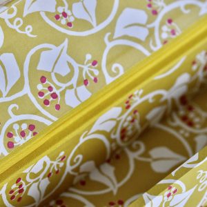 Pen Box covered in Ivy Piccalilli and Cranberry patterned paper