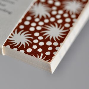 Detail of Square Notebook with Lined Paper by Cambridge Imprint