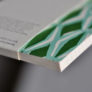 Detail of Square Notebook with Lined Paper by Cambridge Imprint