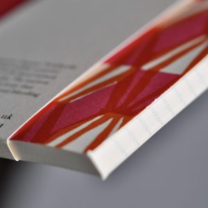 Detail of Square Notebook with Lined Paper by Cambridge Imprint