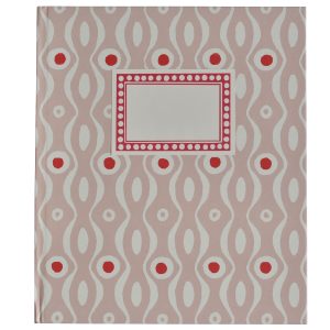 Large Lined Hardback Notebook (Persephone Pink and Raspberry pattern)