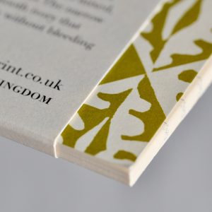 detail of Oak Leaves Pocket Notebook by Cambridge Imprint