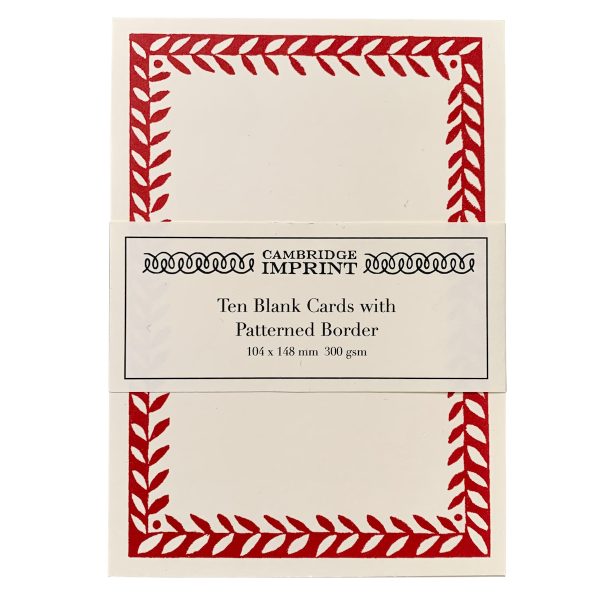 Notecard with Patterned Border by Cambridge Imprint