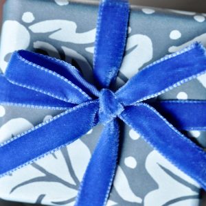 Royal Blue Velvet Ribbon