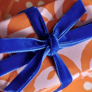 Royal Blue Velvet Ribbon