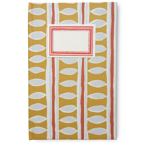 Hardback Notebook covered in Charleston Stripe Patterned Paper