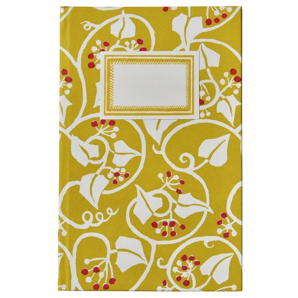 Hardback Notebook covered in Ivy Patterned Paper