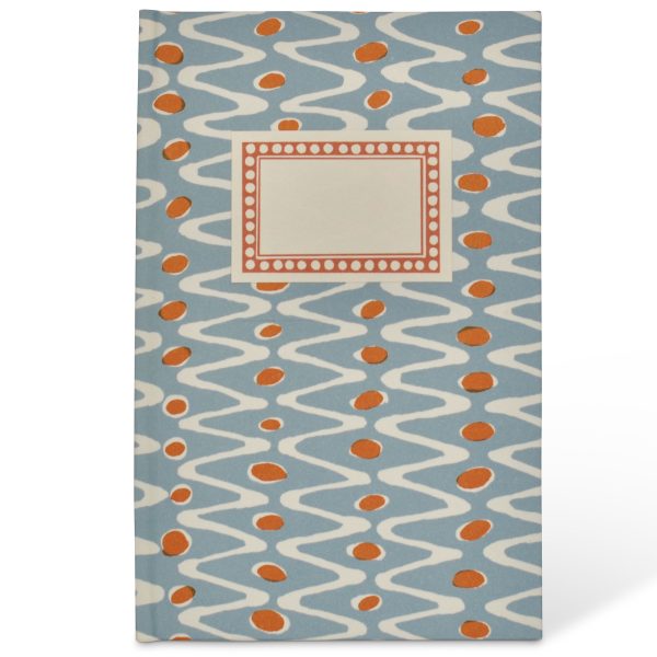 Hardback Notebook covered in Charleston Ripple Patterned Paper