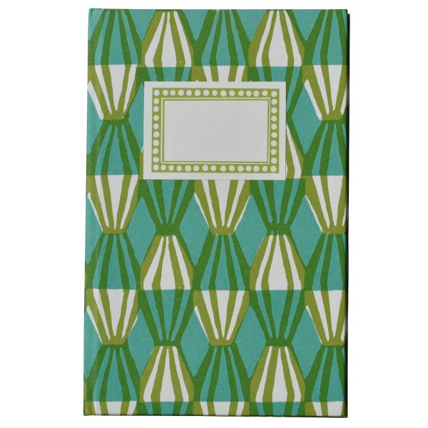 Hardback Notebook covered in Threadwork Patterned Paper