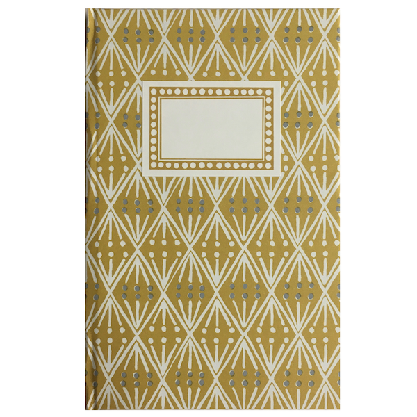 Hardback Notebook covered in Selvedge Patterned Paper