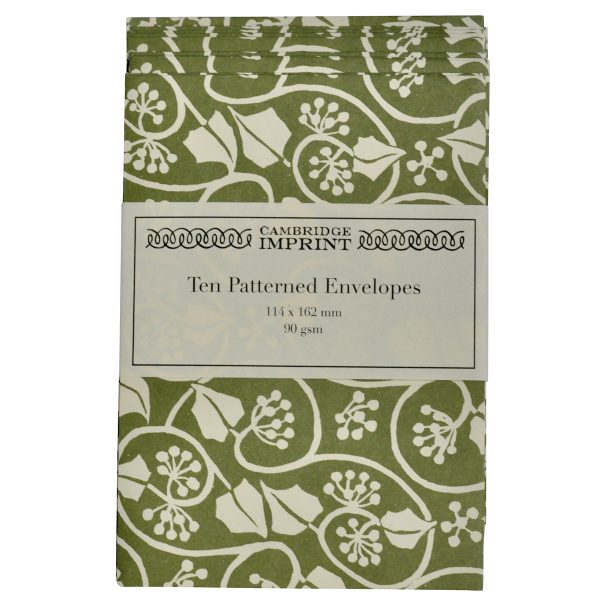 Small Ivy Stripe patterned envelopes