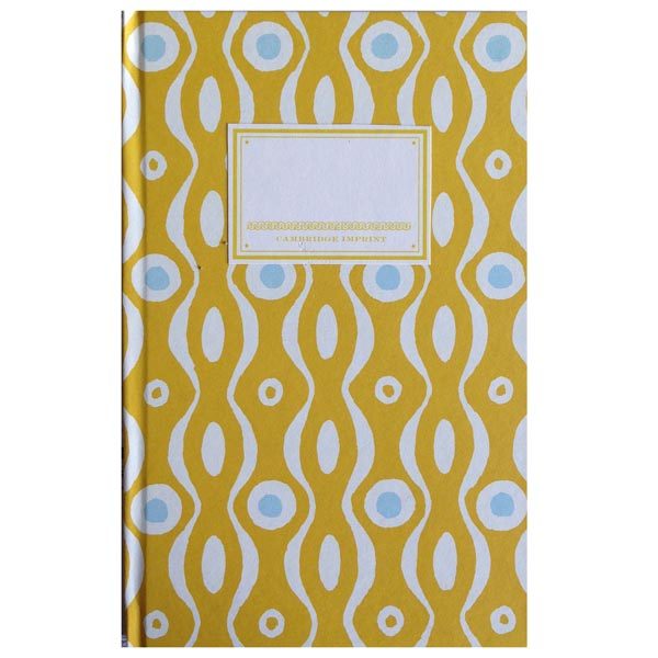 Cambridge Imprint Hardback Notebook mustard and turquoise